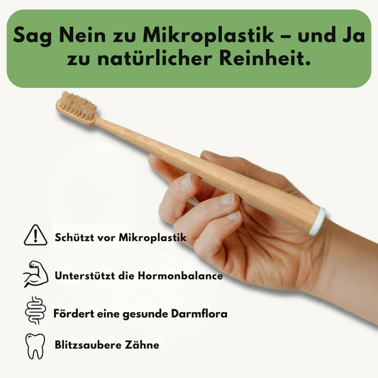 Wild & Rein™ -  Zahnbürste aus Wildschweinborsten (4er-Pack)